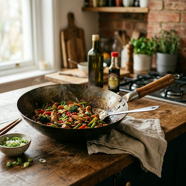 Carbon Steel Wok cooking